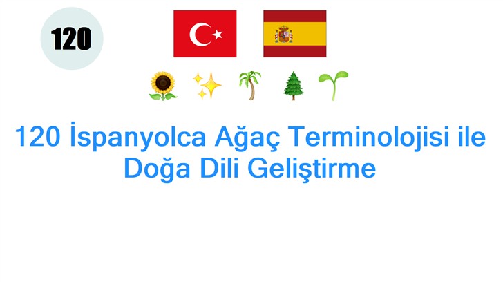 120 İspanyolca Ağaç Terminolojisi ile Doğa Dili Geliştirme